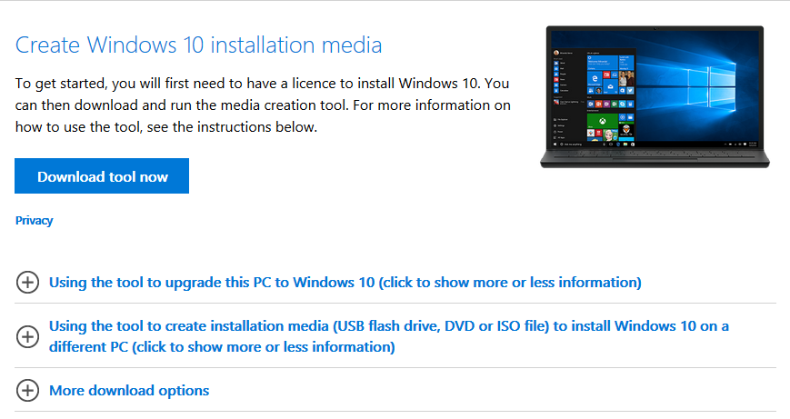 windows 10 download usb install